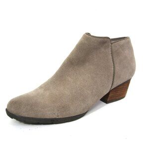 Blondo Women's Size 9.5 Nubuck Leather Villa Waterproof Bootie Taupe Mushroom